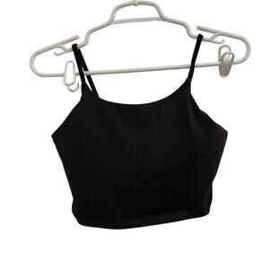 Classic Black Brami Top Cami Built In Bra Longline Tank Sports Bra Size Medium